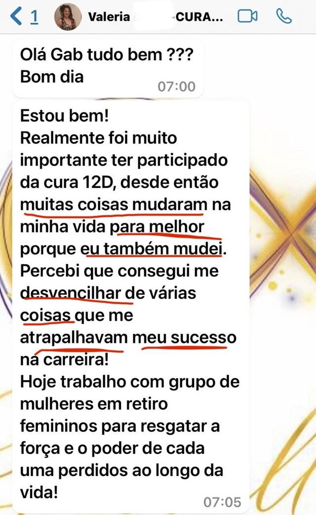 Depoimento de aluna