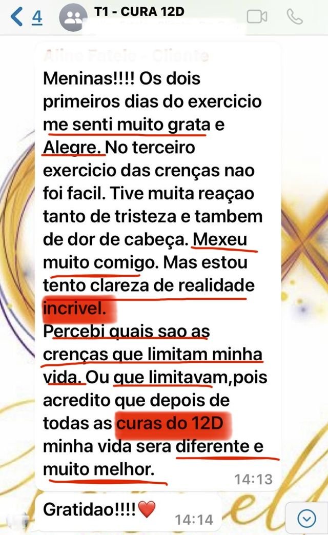 Depoimento de aluna