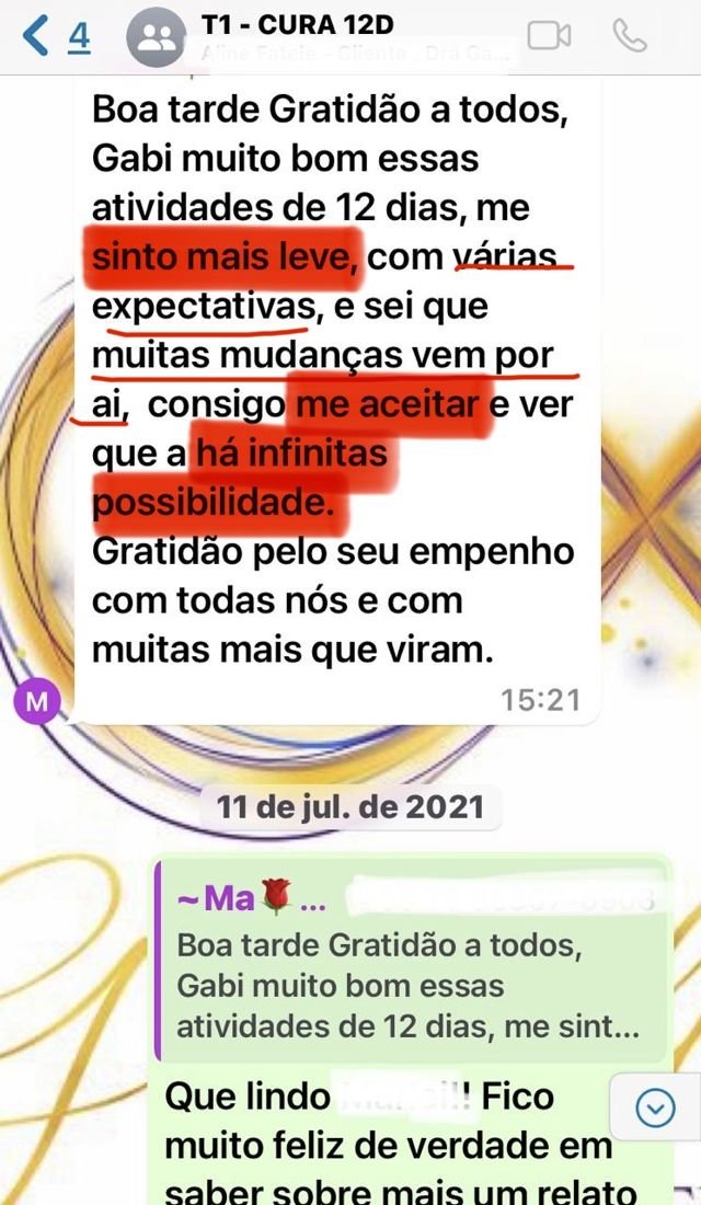 Depoimento de aluna