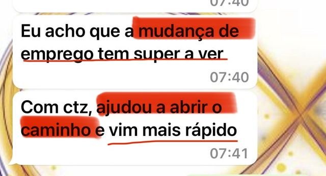 Depoimento de aluna