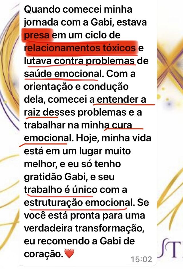 Depoimento de aluna