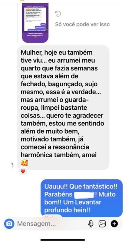 Depoimento de aluna
